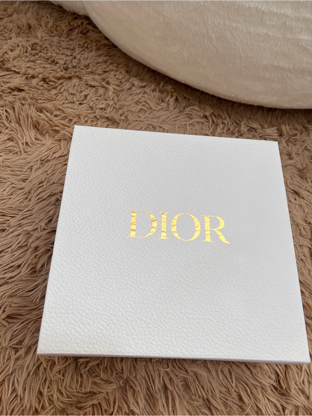 Dior signature White Box with Gold Logo